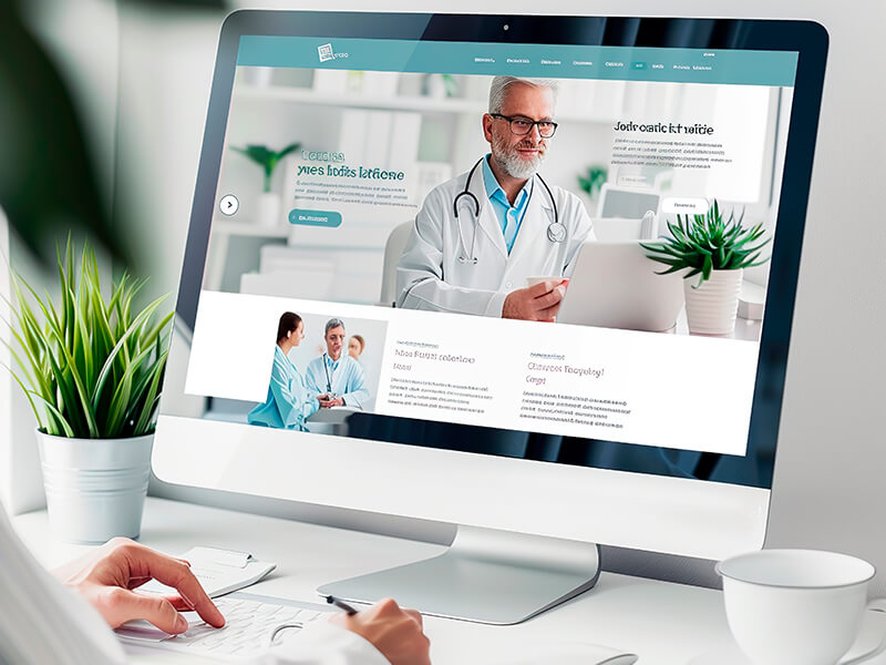 Estrutura de um site médico