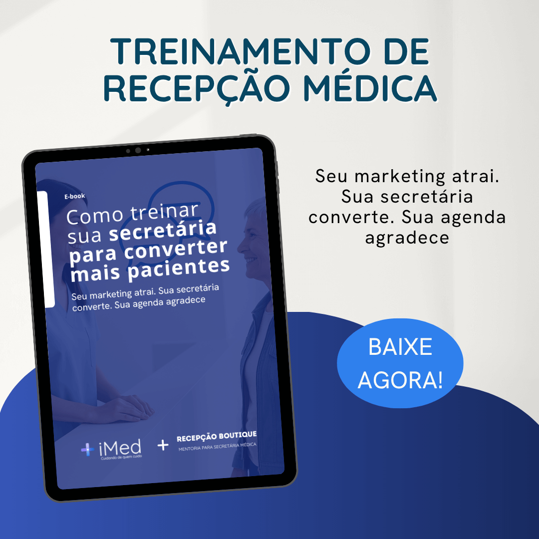 e-book treinamento de recepção médica